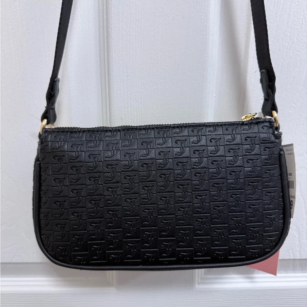 NWT Juicy Couture Double Trouble II Crossbody Bag Heart and Gold Chain